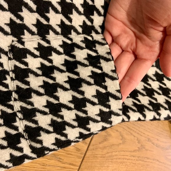 Women's Katherine Barclay Lightweight Wool Blend Jacket Houndstooth Size S - Picture 13 of 13